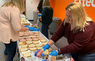 sandwich making